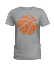 Basketball - Typoraphy Ladies T-Shirt tile
