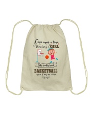 Basketball - Girl love basketball Drawstring Bag tile