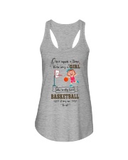 Basketball - Girl love basketball Ladies Flowy Tank tile