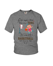 Basketball - Girl love basketball Youth T-Shirt tile