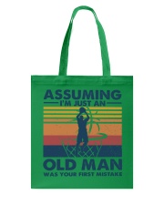 Basketball- Assuming an old man was your mistake Tote Bag tile