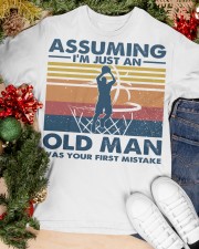 Basketball- Assuming an old man was your mistake Classic T-Shirt apparel-classic-tshirt-lifestyle-front-82