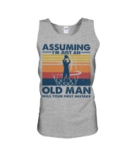 Basketball- Assuming an old man was your mistake Unisex Tank tile
