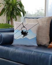 Skiing - Pillow 4 Square Pillowcase aos-pillow-square-front-lifestyle-02