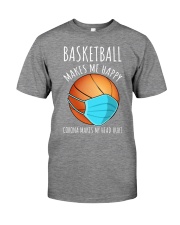 Basketball make me happy Premium Fit Mens Tee tile