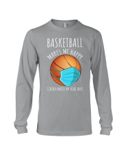 Basketball make me happy Long Sleeve Tee tile