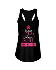 Basketball - I play like a girl Ladies Flowy Tank tile