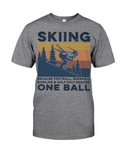 Skiing - Man one ball Classic T-Shirt tile