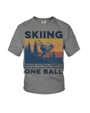 Skiing - Man one ball Youth T-Shirt tile