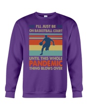 Basketball - Just be on basketball court Crewneck Sweatshirt tile