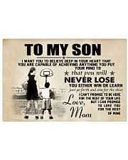 Basketball - To my son - Poster 17x11 Poster front