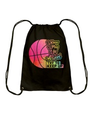 Basketball - Play like a girl Drawstring Bag tile