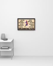 Basketball - i am a basketball player poster 17x11 Poster poster-landscape-17x11-lifestyle-04