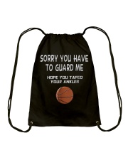Basketball - Sorry you have to guard me Drawstring Bag tile