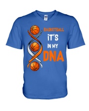Basketball - It's DNA V-Neck T-Shirt tile