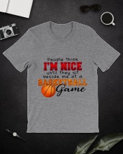 Basketball - I'm nice till sit beside me Classic T-Shirt lifestyle-mens-crewneck-front-16
