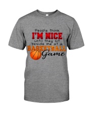 Basketball - I'm nice till sit beside me Premium Fit Mens Tee tile