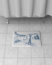 Skiing - Bath mat 1 Bath Mat - 24” x 17” aos-accessory-bath-mat-24x17-lifestyle-front-06