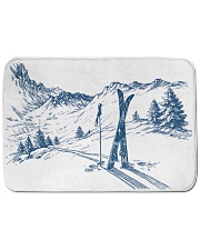 Skiing - Bath mat 1 Bath Mat - 24” x 17” front