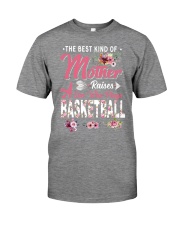 Mother raises a son plays basketball Premium Fit Mens Tee tile