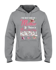 Mother raises a son plays basketball Hooded Sweatshirt tile