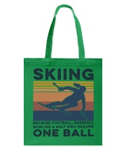 Skiing - Girl one ball Tote Bag tile