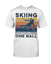 Skiing - Girl one ball Classic T-Shirt front