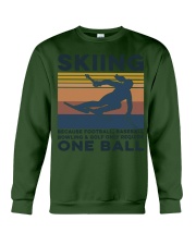 Skiing - Girl one ball Crewneck Sweatshirt tile