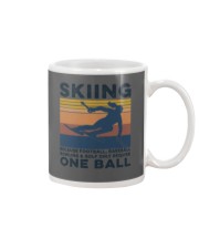 Skiing - Girl one ball Mug tile