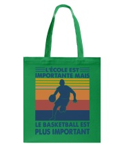Le basketball est plus important Tote Bag tile