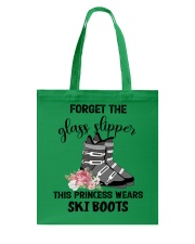 Skiing - forget the glass slipper Tote Bag tile