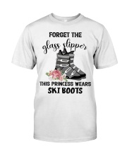 Skiing - forget the glass slipper Classic T-Shirt front