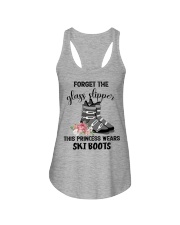 Skiing - forget the glass slipper Ladies Flowy Tank tile