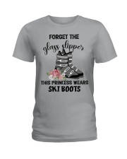 Skiing - forget the glass slipper Ladies T-Shirt tile