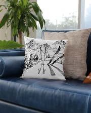 Skiing - Pillow 3 Square Pillowcase aos-pillow-square-front-lifestyle-02