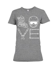 Skiing 16 Premium Fit Ladies Tee tile