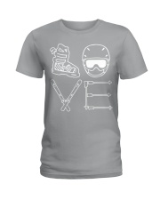 Skiing 16 Ladies T-Shirt tile