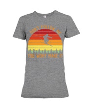 Skiing 9 Premium Fit Ladies Tee tile