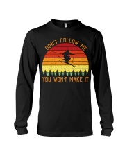 Skiing 9 Long Sleeve Tee front