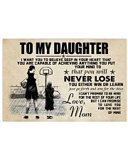 Basketball - To my daughter - Poster 17x11 Poster front
