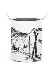 Skiing laundry basket 2 Laundry Basket - Small front
