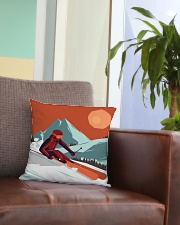Skiing - Pillow 5 Square Pillowcase aos-pillow-square-front-lifestyle-03