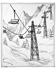 Skiing blanket 1 Fleece Blanket - 50" x 60" front