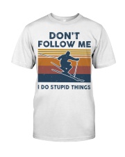 Skiing 18 Classic T-Shirt front
