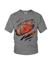 Basketball heart Youth T-Shirt tile