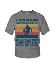 Basketball - Dreamed Basketball mom Youth T-Shirt tile