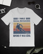 Skiing - i was social distancing before it cool Classic T-Shirt lifestyle-mens-crewneck-front-16