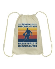 Basketball - Basketball is importarter -reds Drawstring Bag tile