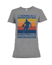 Basketball - Basketball is importarter -reds Premium Fit Ladies Tee tile