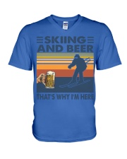 Skiing 36 V-Neck T-Shirt tile